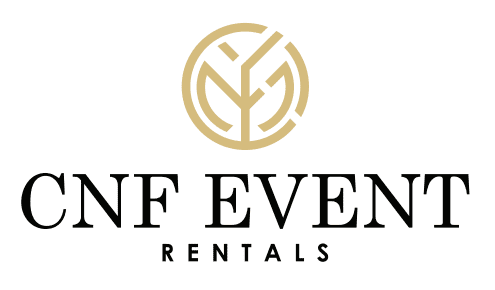 A logo of the event rental company